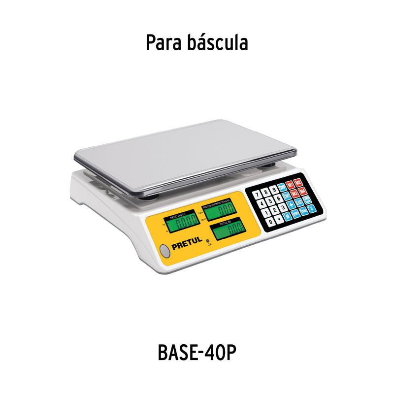Charola de acero inox para báscula electrónica, Pretul