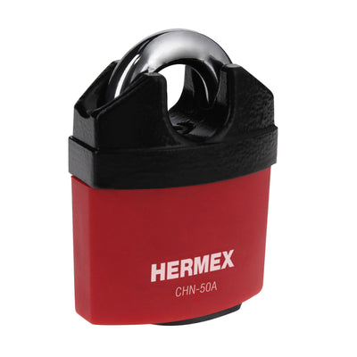 Candado de hierro, 50mm, llave anti-ganzúa, blister