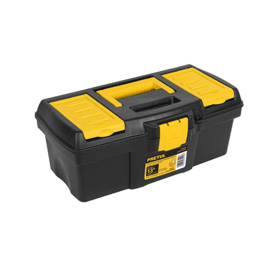 Caja plástica 13" con compartimentos, Pretul