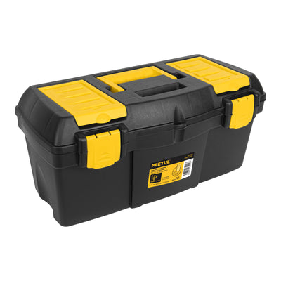Caja plástica 19" con compartimentos, Pretul