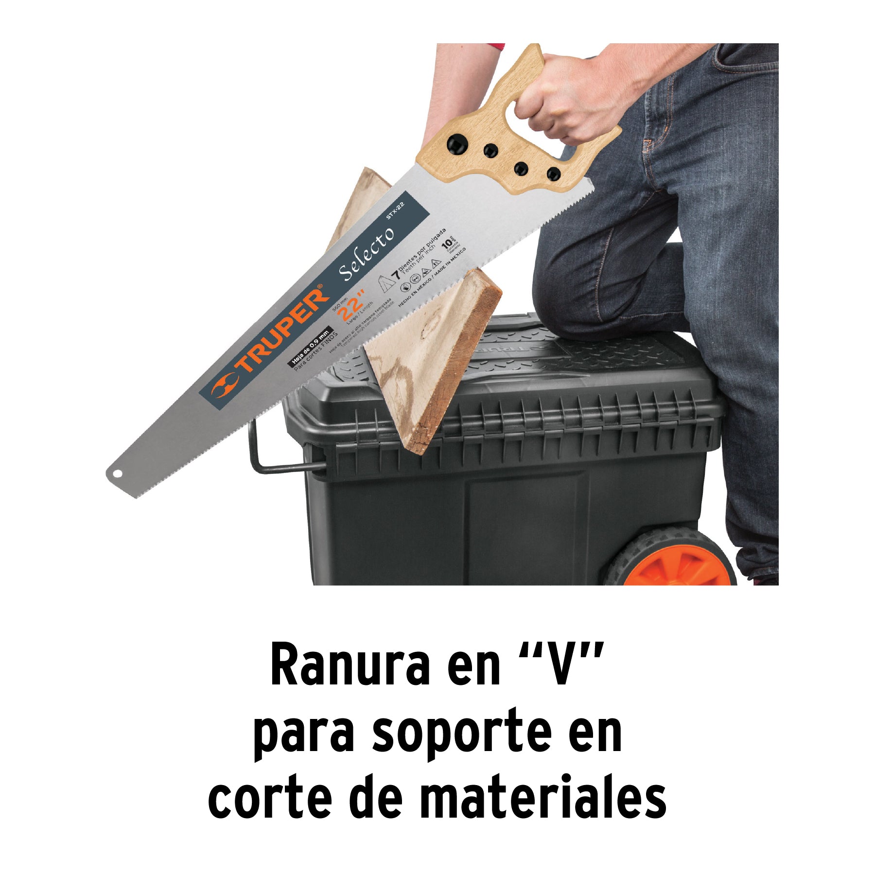Caja herramienta, plástica, 23", con ruedas