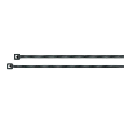 Cincho plástico, 18 lb, 20 cm, negro, bolsa con 100 pzas
