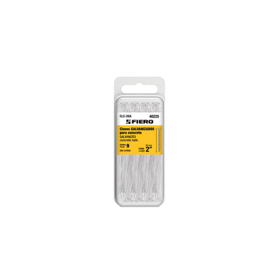 Blíster con 20 clavos galvanizados para concreto 2', Fiero