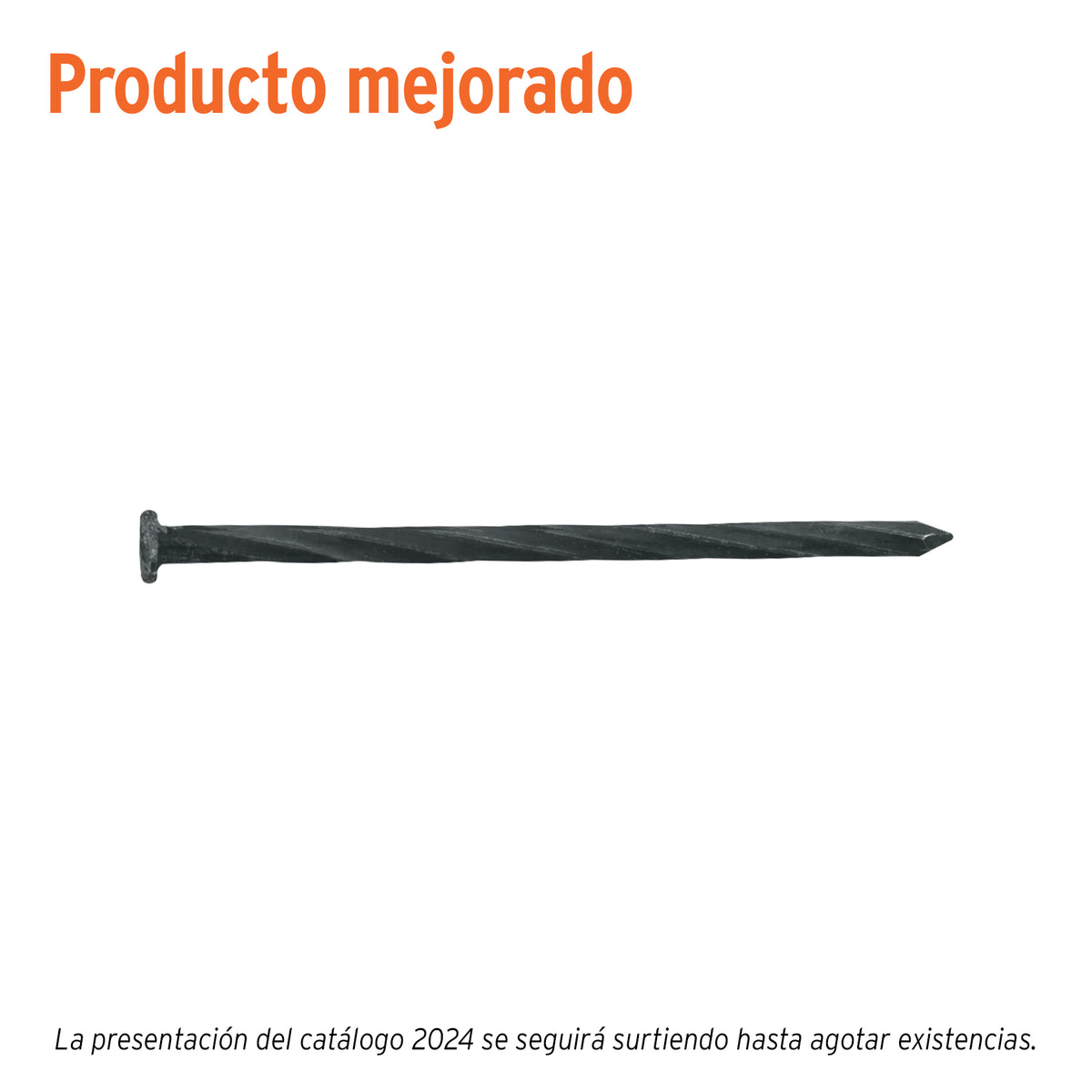 Clavos para concreto, 3-1/2", negros, bolsa de 1 kg