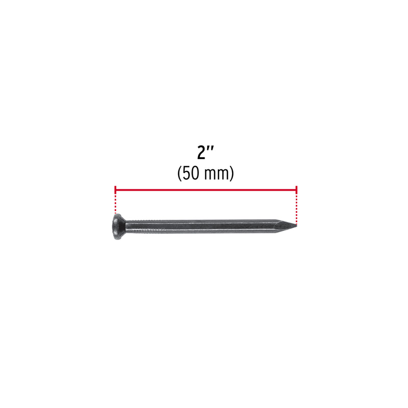 Clavo para concreto, a granel, 2", negro, caja de 25 kg