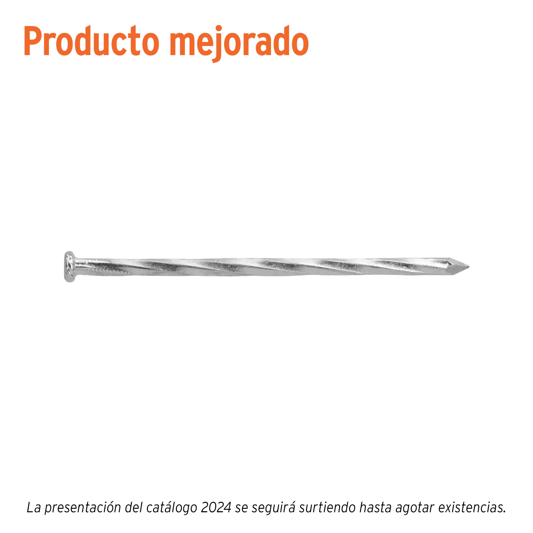 Clavo para concreto, granel, 3-1/2", galvanizado, caja 25 kg