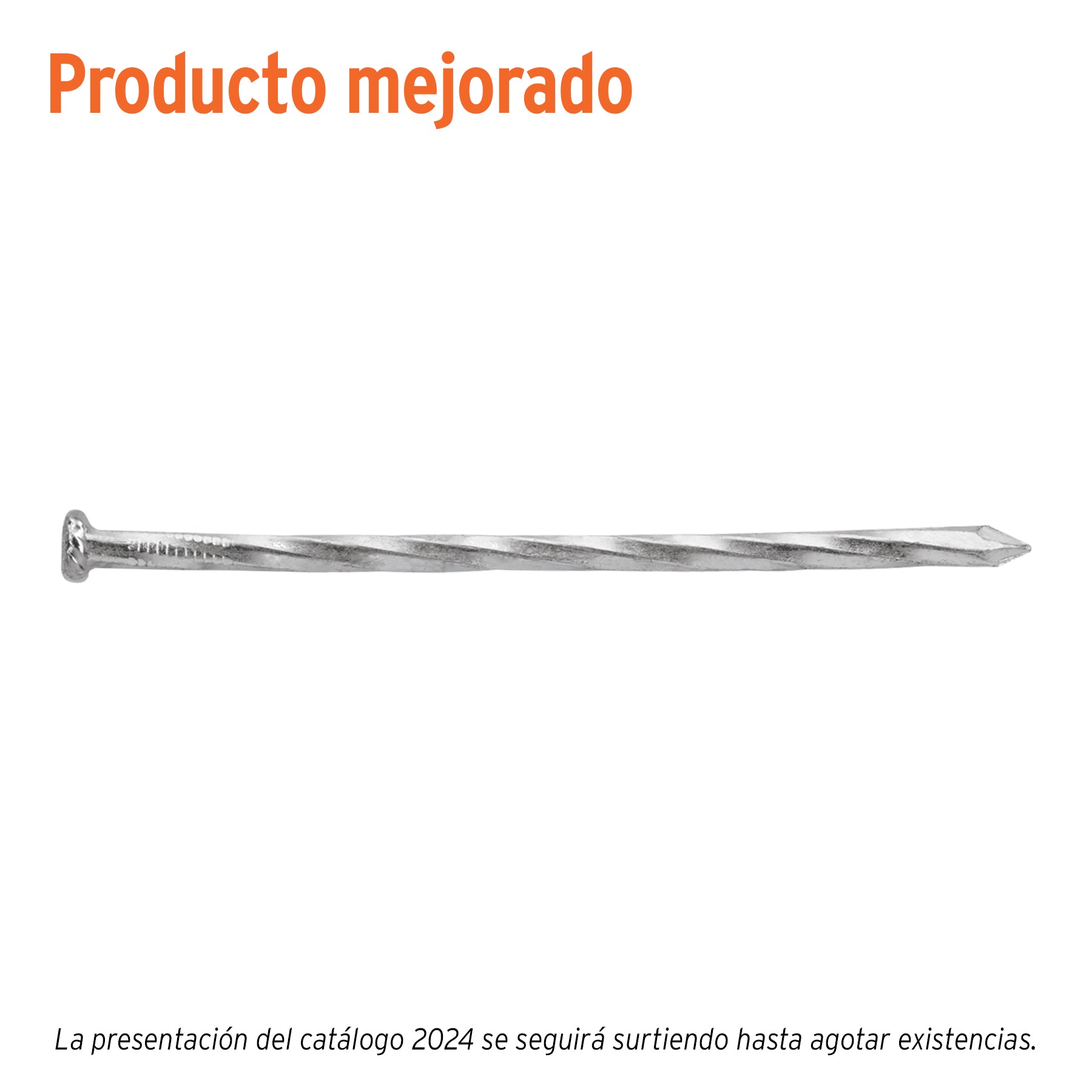 Clavo para concreto, a granel, 4", galvanizado, caja 25 kg