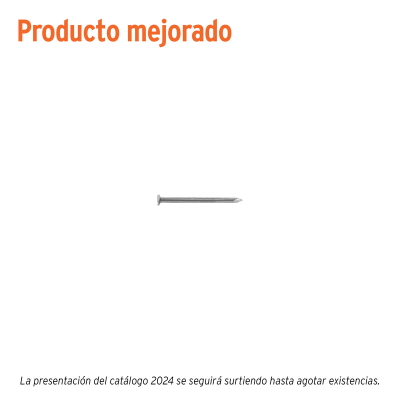 Clavo 1-1/4", con cabeza, bolsa de 1 kg