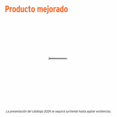 Clavo estandard, 1", con cabeza, caja de 25 kg