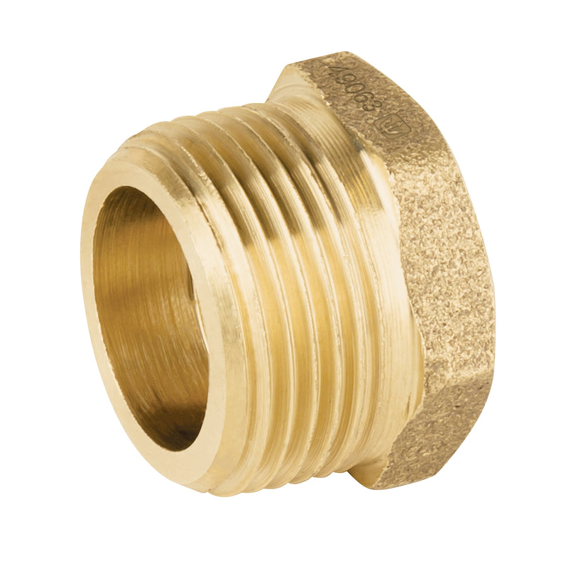 Reducción bushing de latón, 3/4' x 1/2'