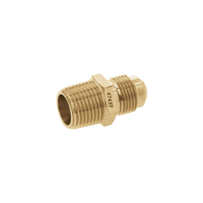 Niple terminal de latón,  1/2" X 1/2"