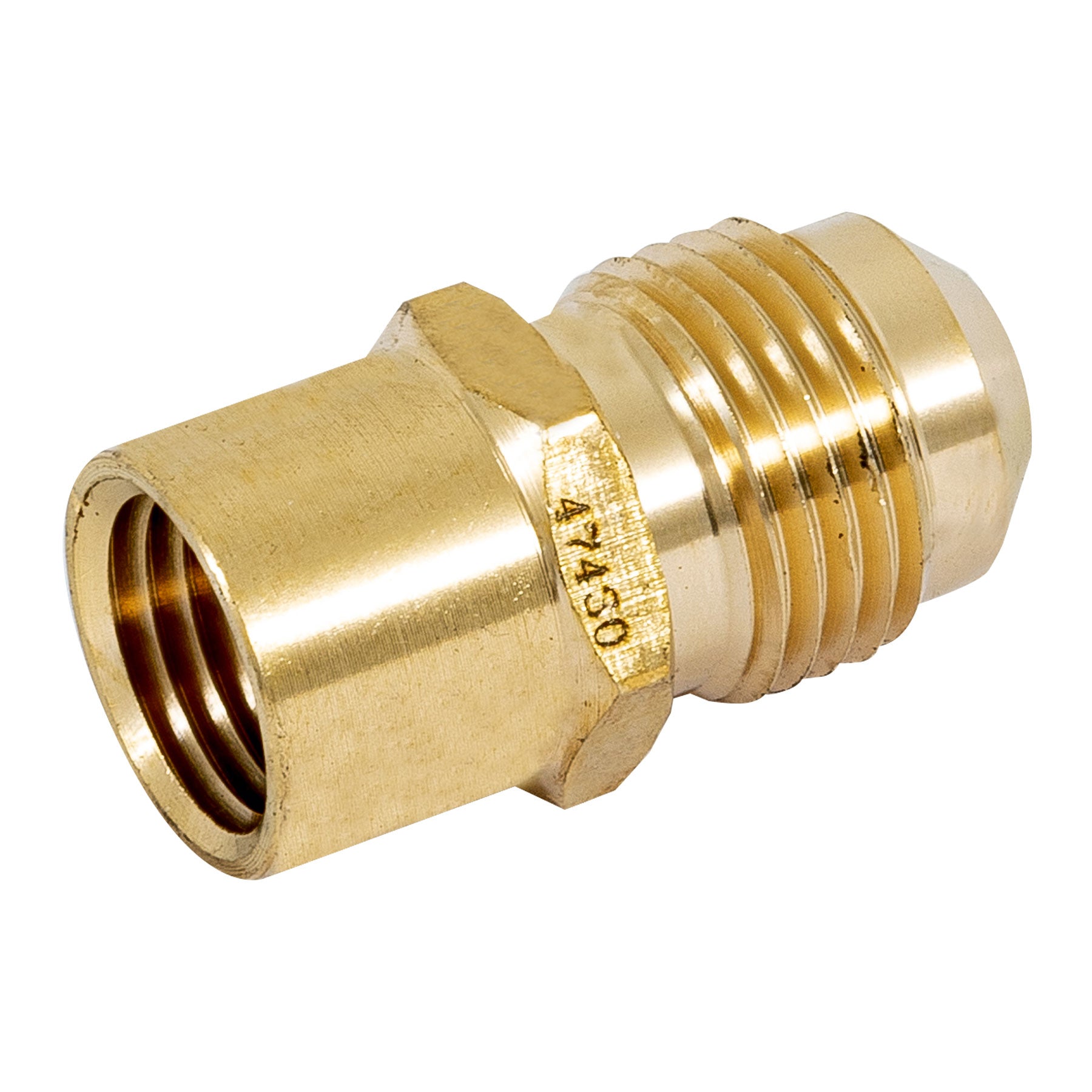 Niple campana de latón, 3/8" X 1/4"