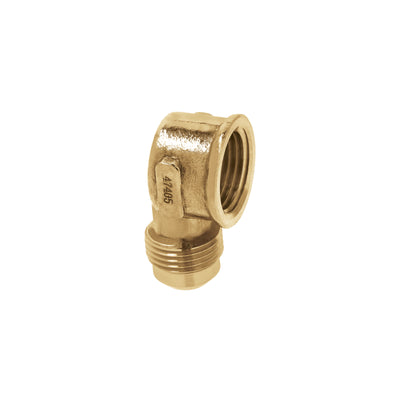 Codo para estufa a 90° de latón, 1/2 x 1/2"
