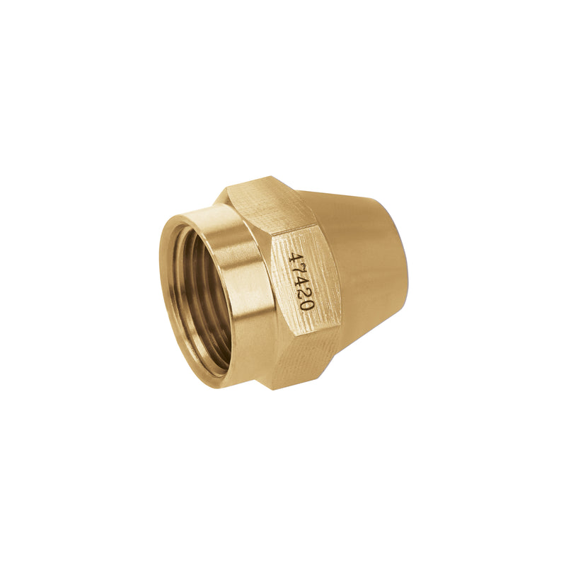 Tuerca cónica de latón, 1/2"