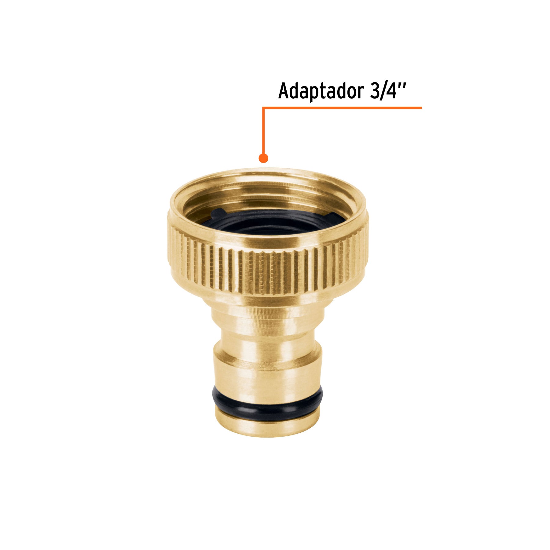 Conector macho de latón de cambio rápido