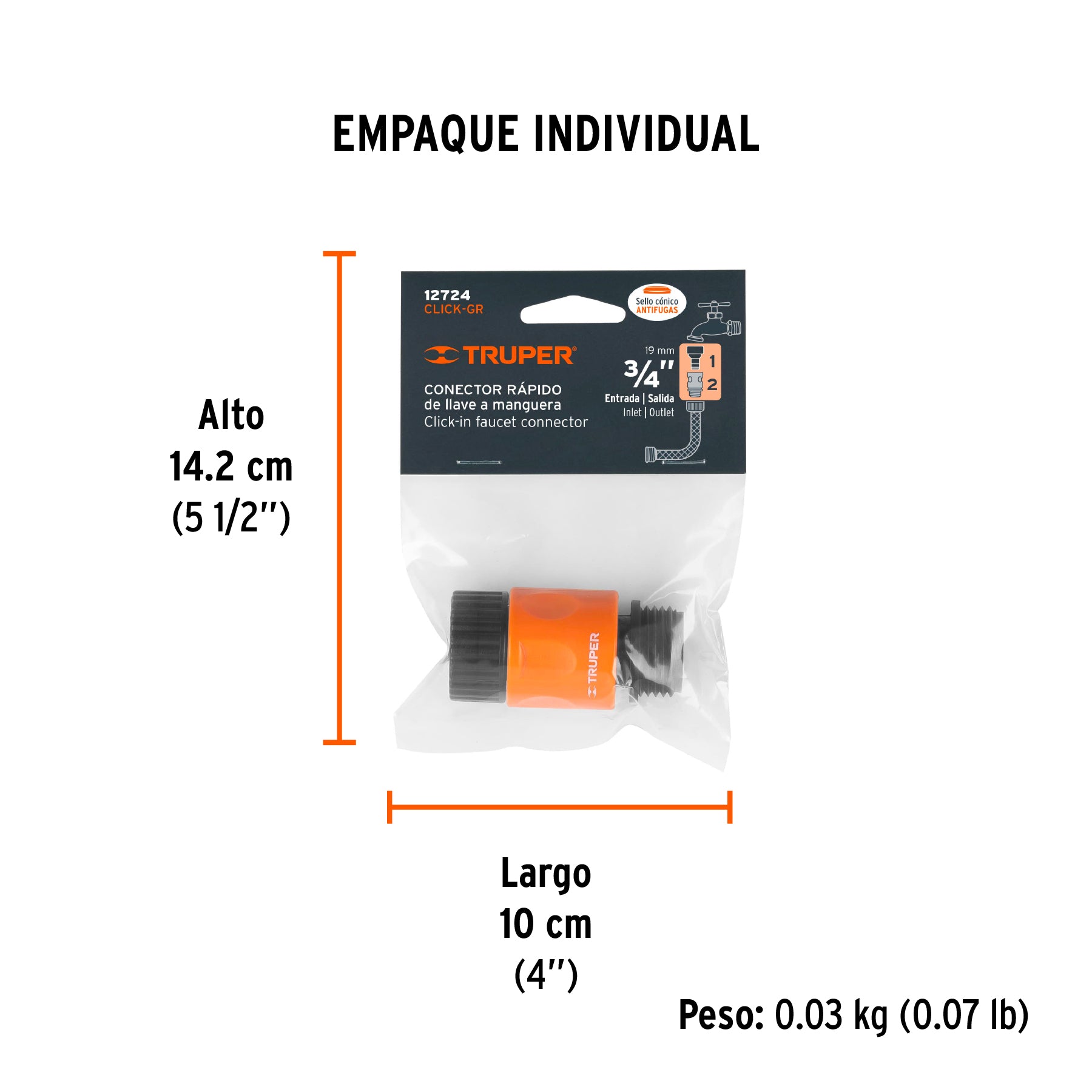 Conector rápido, grifo-manguera
