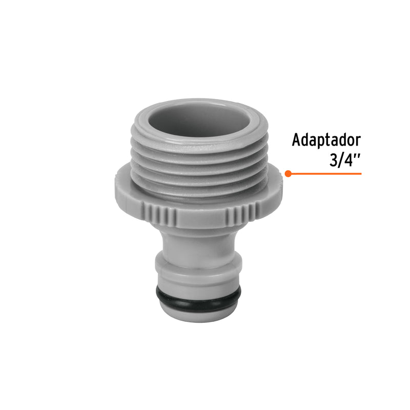 Conector rápido, macho, para accesorios de riego