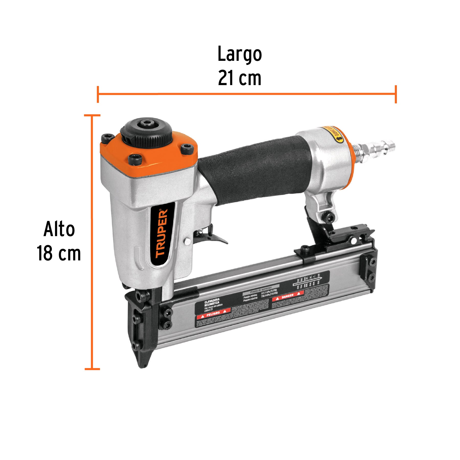 Clavadora neumática, profesional, calibre 23