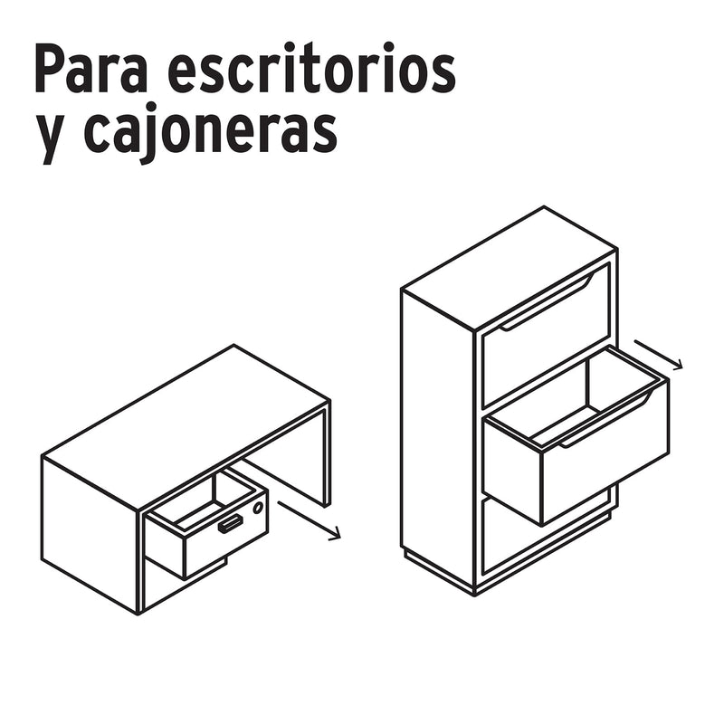 Cerradura para mueble, modelo 21, cromo