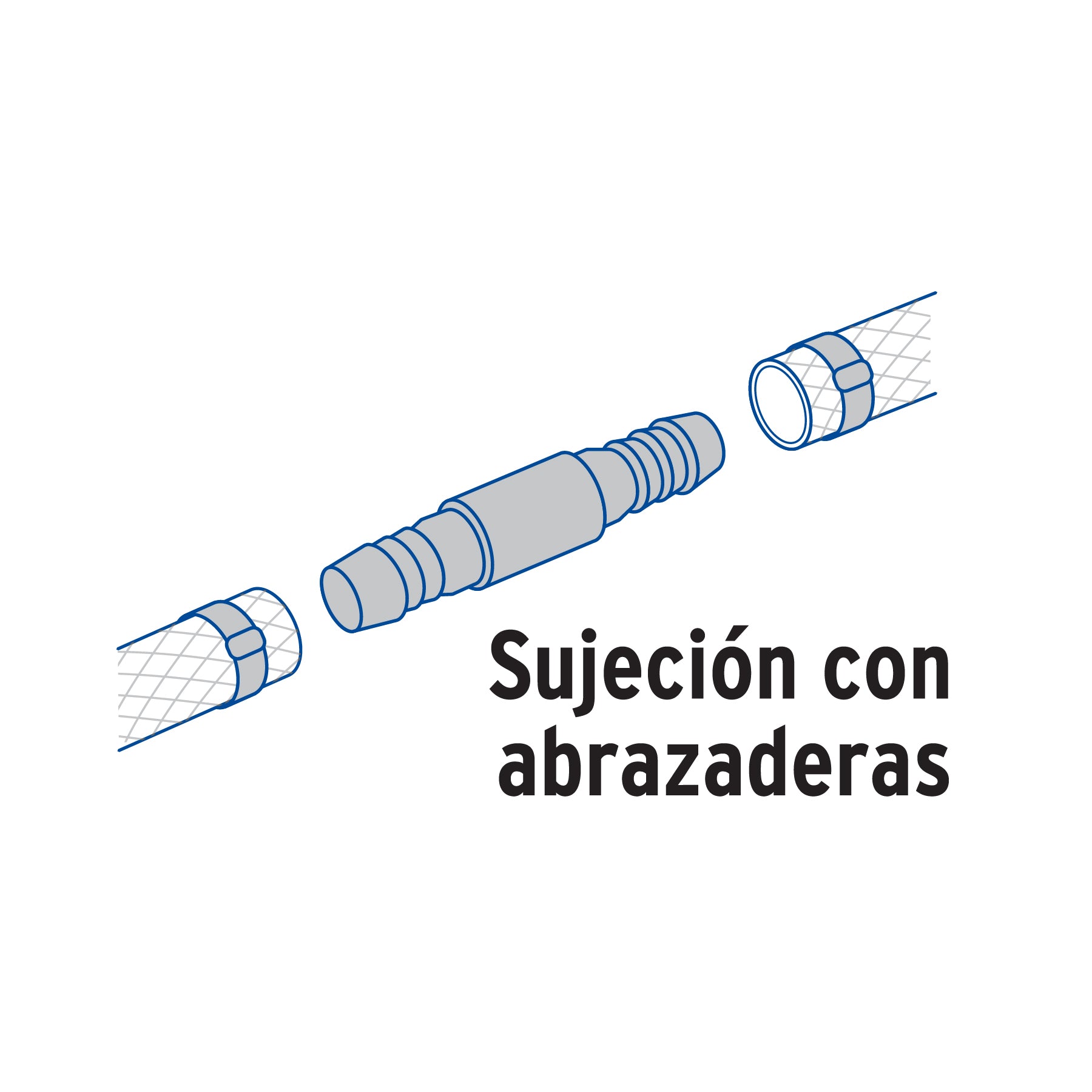 Cople Inserción de polipropileno, 3/8"