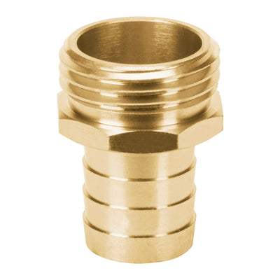 Conexión de laton macho de 3/4" para manguera, blister