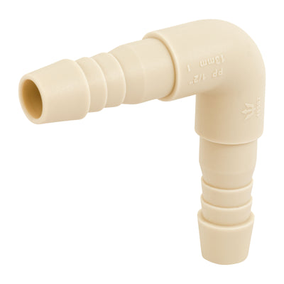 Codo 90° inserción de polipropileno, 1/2"