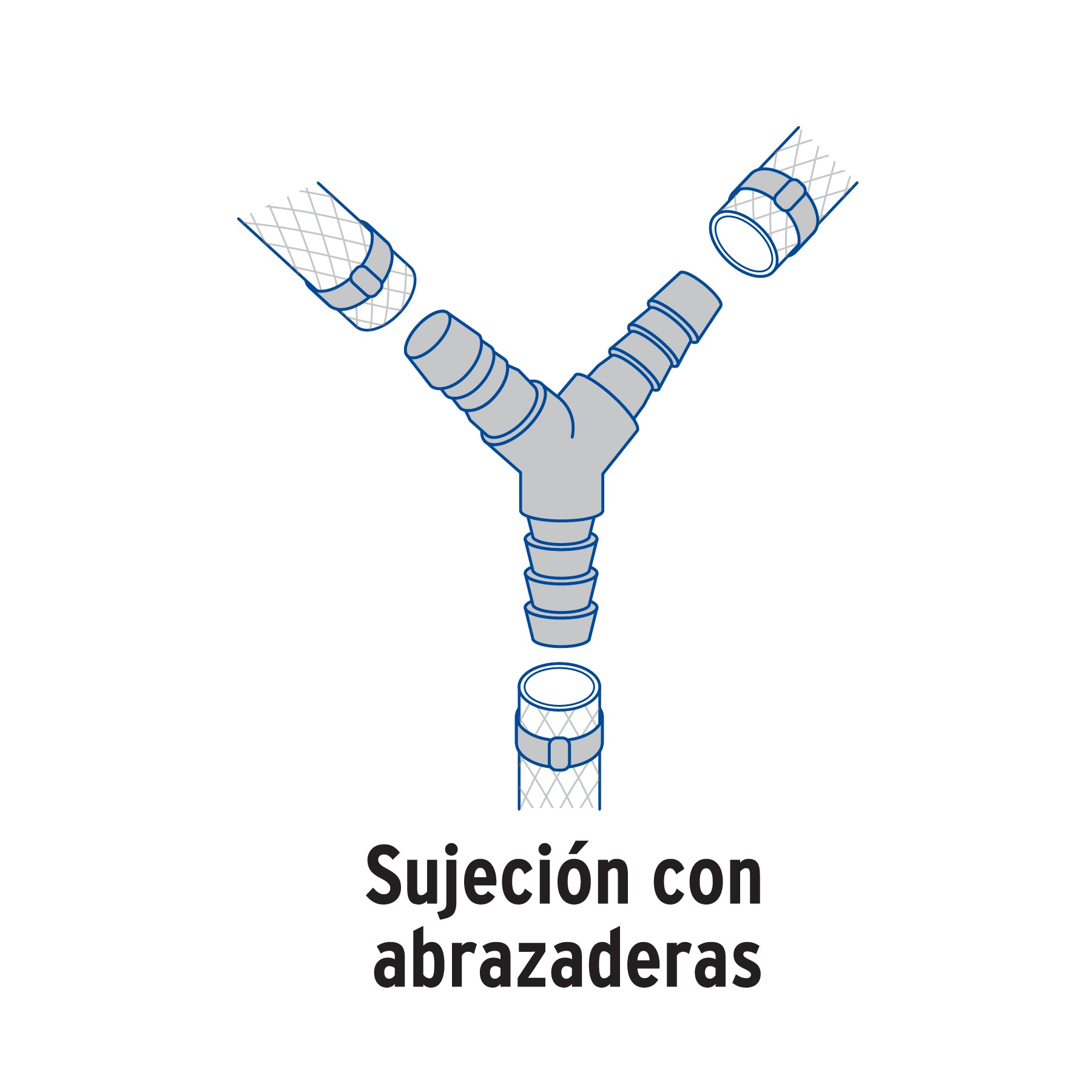 Y inserción de polipropileno, 1/2"