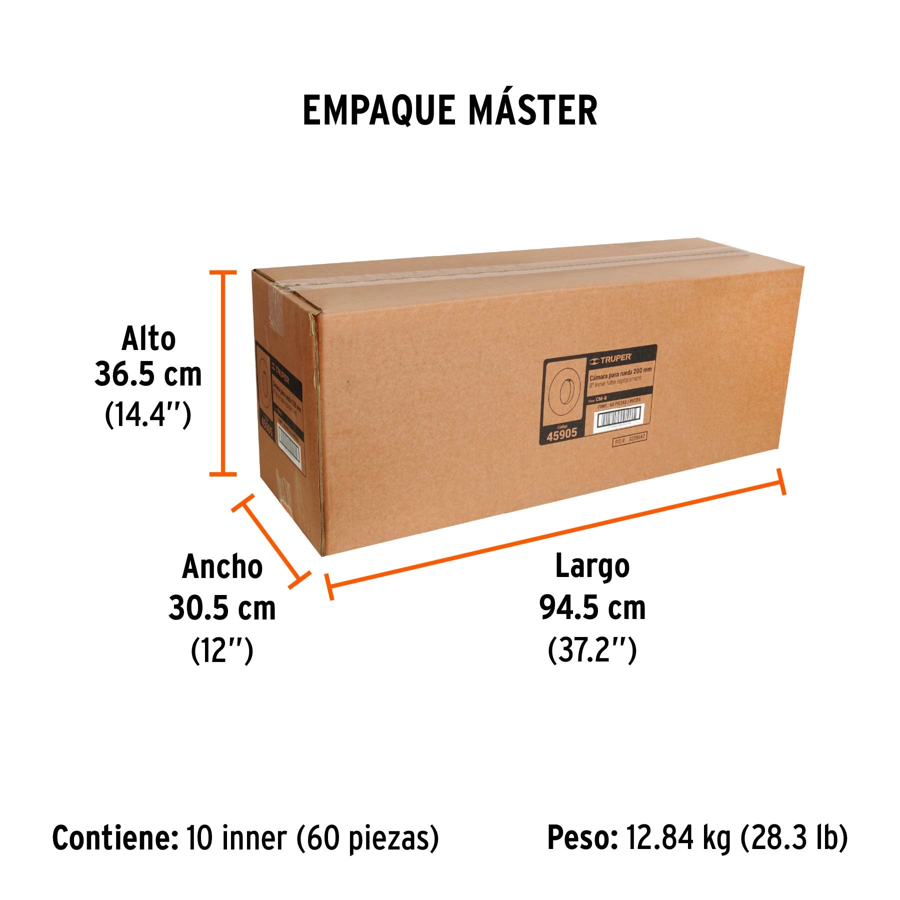 Cámara para llanta de 8"