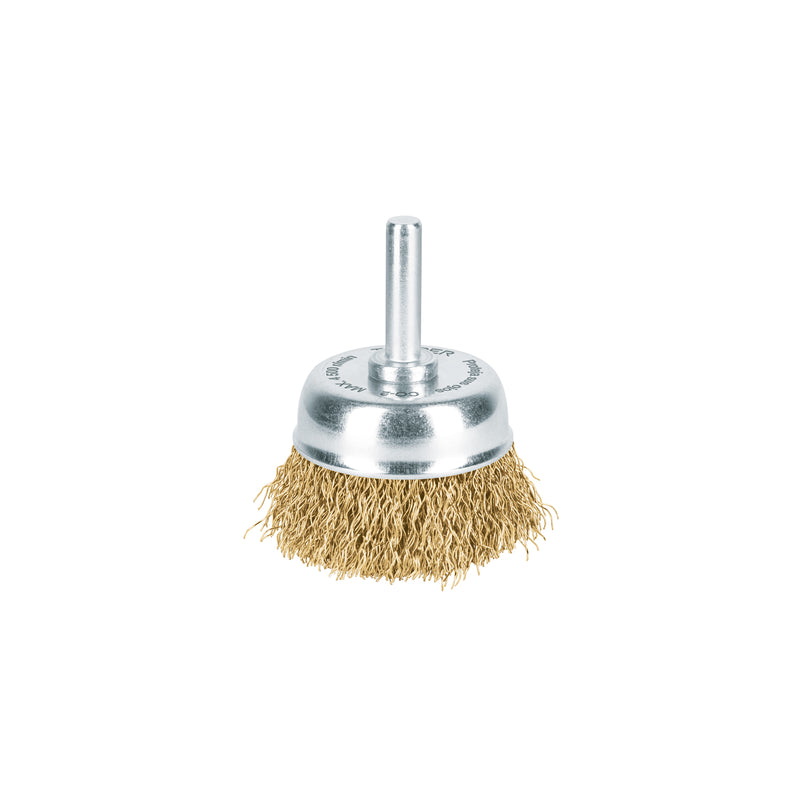 Carda de copa, alambre grueso, 1-3/4" para taladro