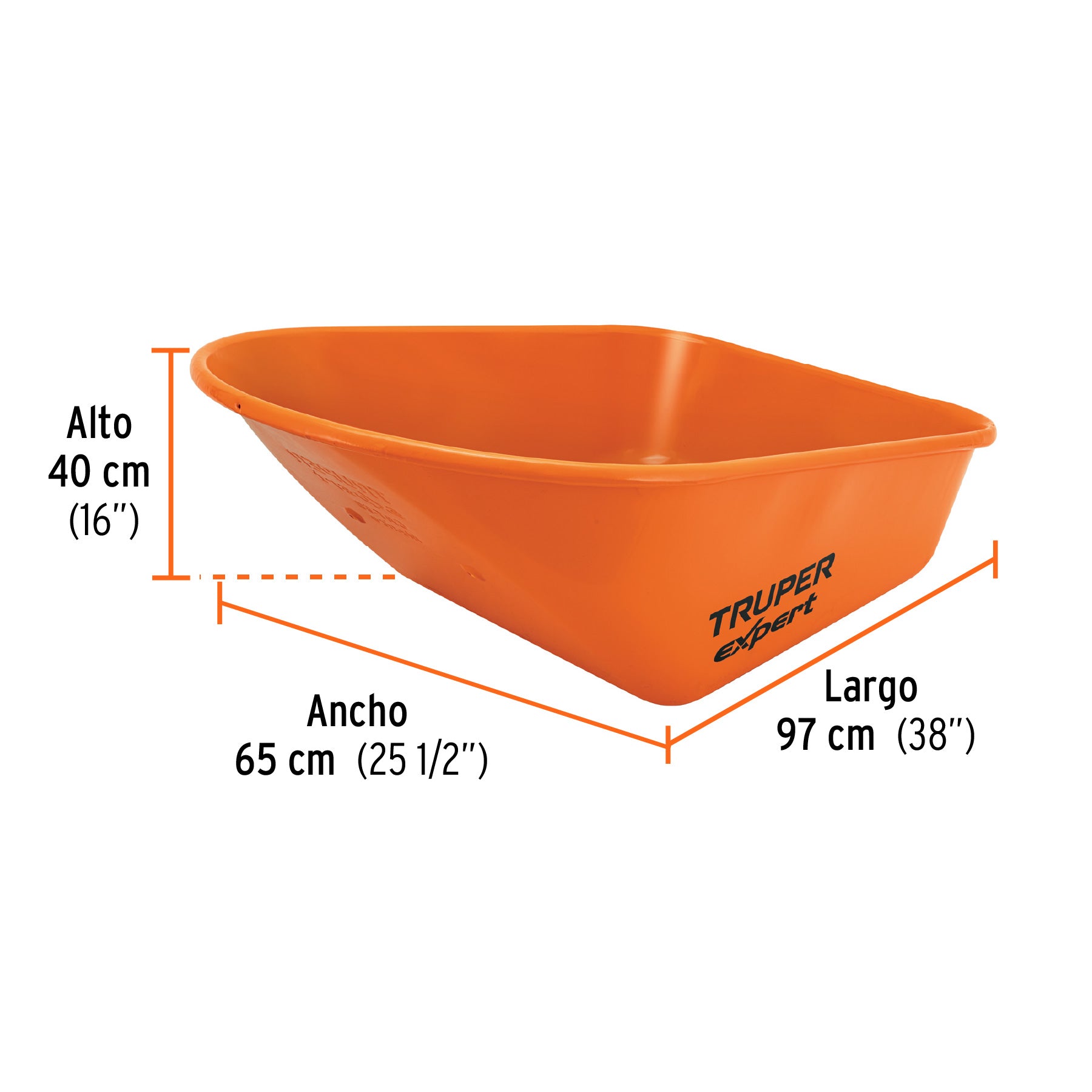 Concha metálica para carretilla CAT- 60X, TRUPER EXPERT