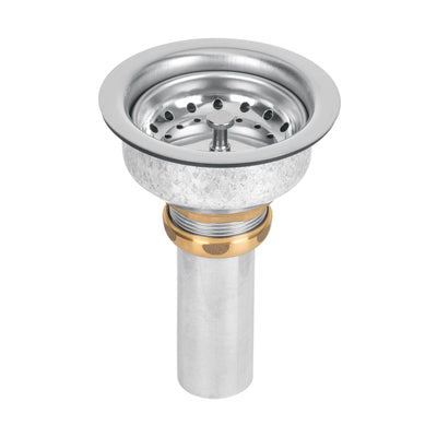 Contracanasta 3-1/2' inox, instalafácil, tubo inox, Foset