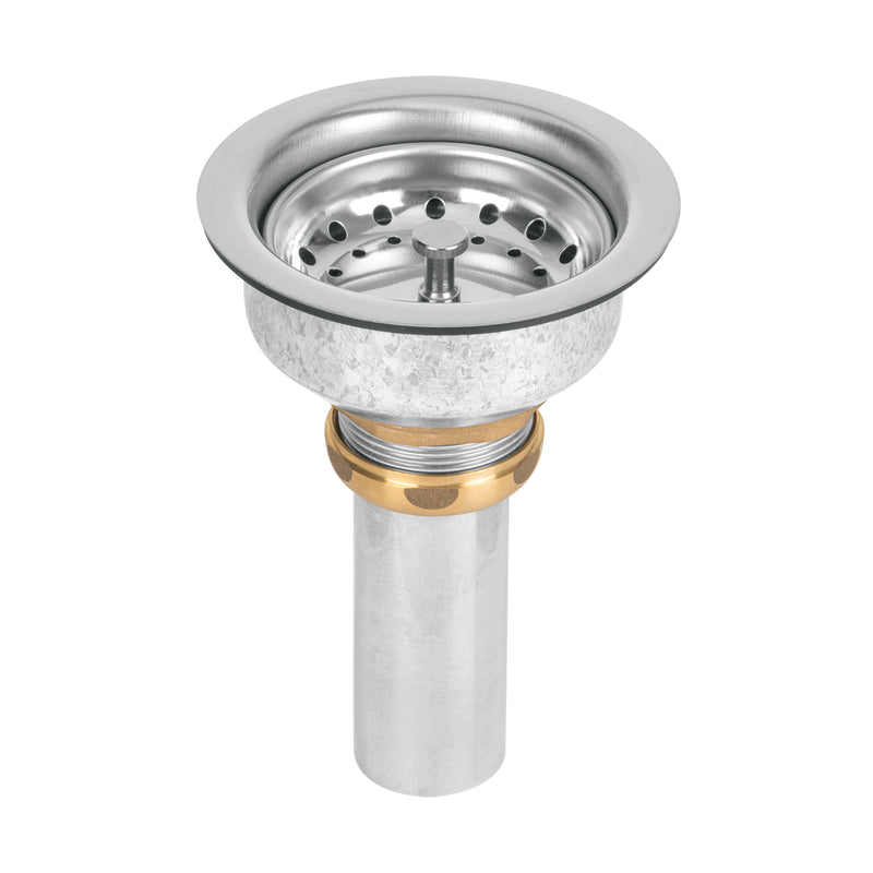 Contracanasta 3-1/2' inox, instalafácil, tubo inox, Foset