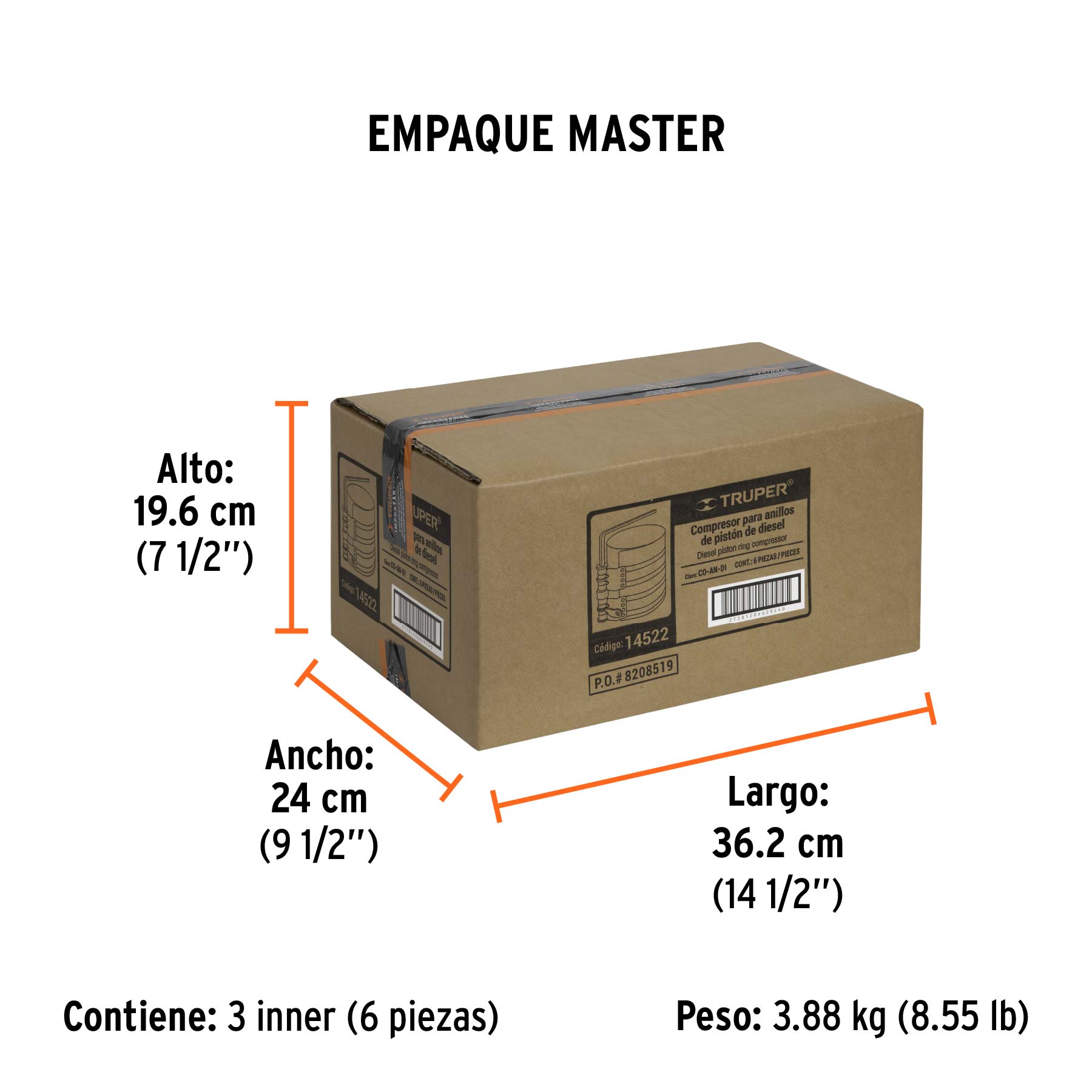 Compresor para anillos diesel