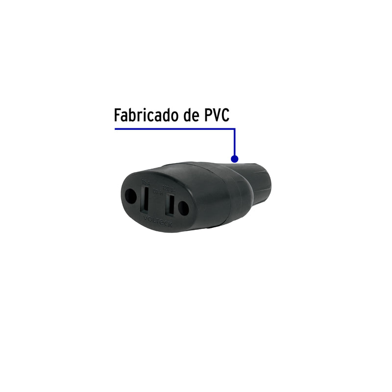 Contacto de hule, bolsa con 2 pzas, Volteck
