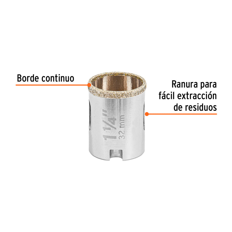 Brocasierra diamante 1-1/4"
