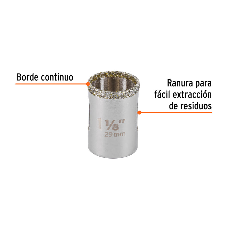 Brocasierra diamante 1-1/8"