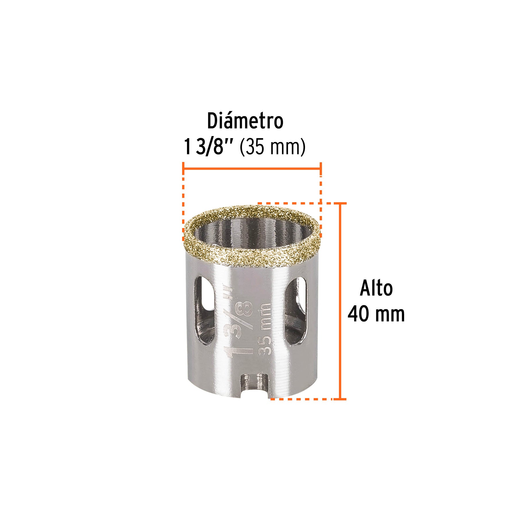 Brocasierra diamante 1-3/8"