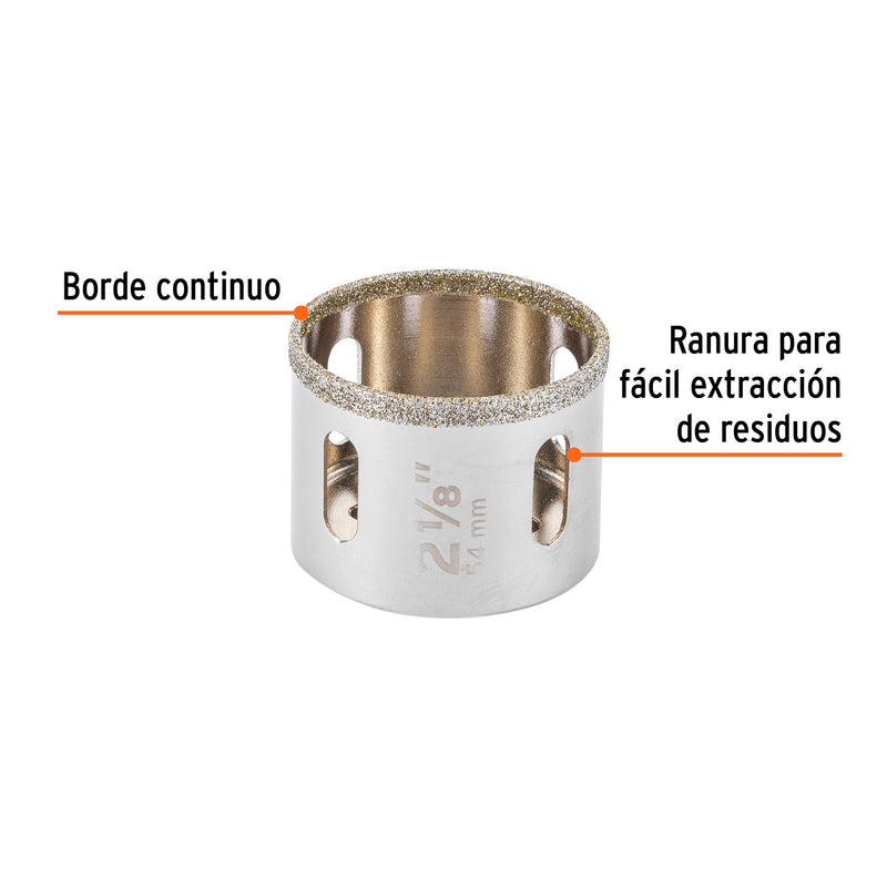 Brocasierra diamante 2-1/8"