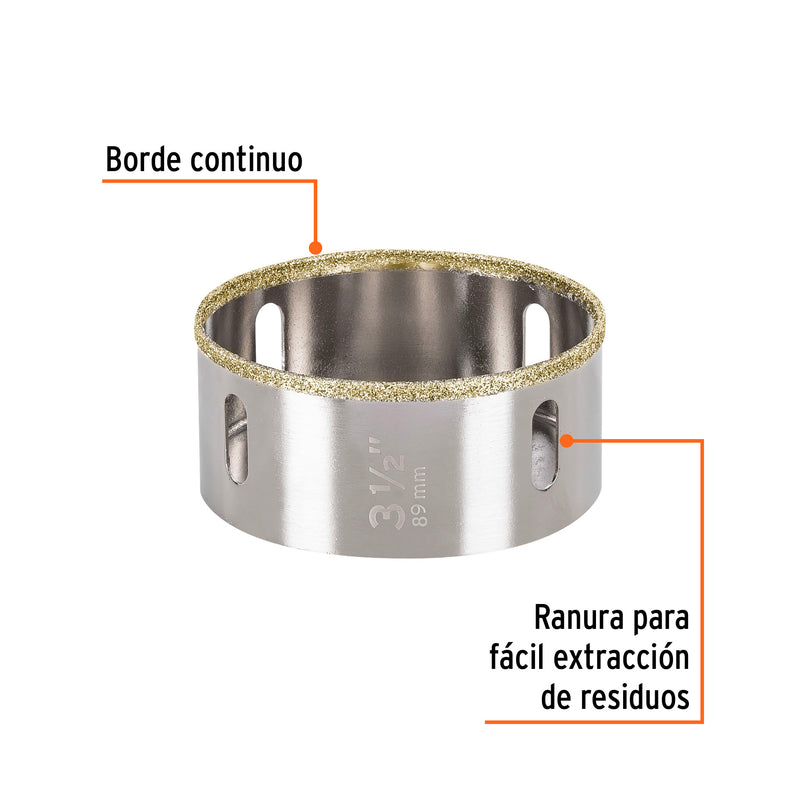 Brocasierra diamante 3-1/2"