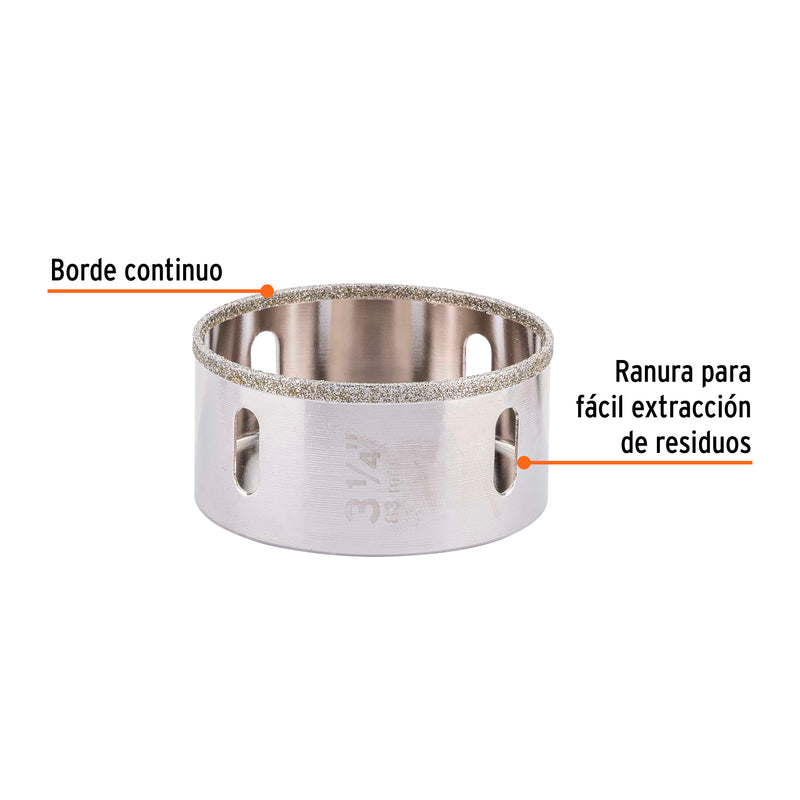 Brocasierra diamante 3-1/4"