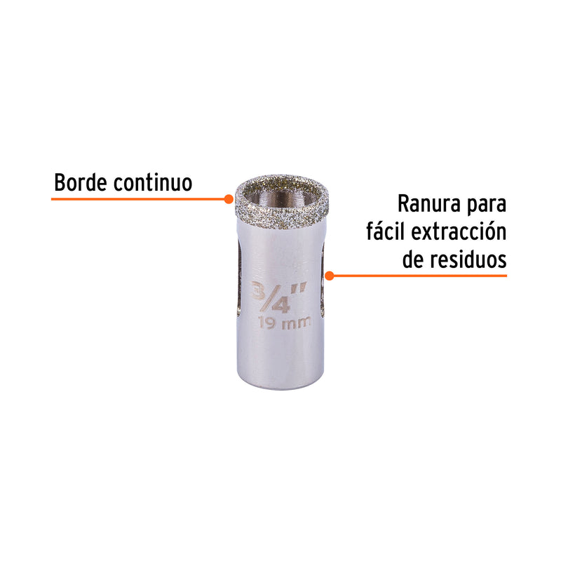 Brocasierra diamante 3/4"