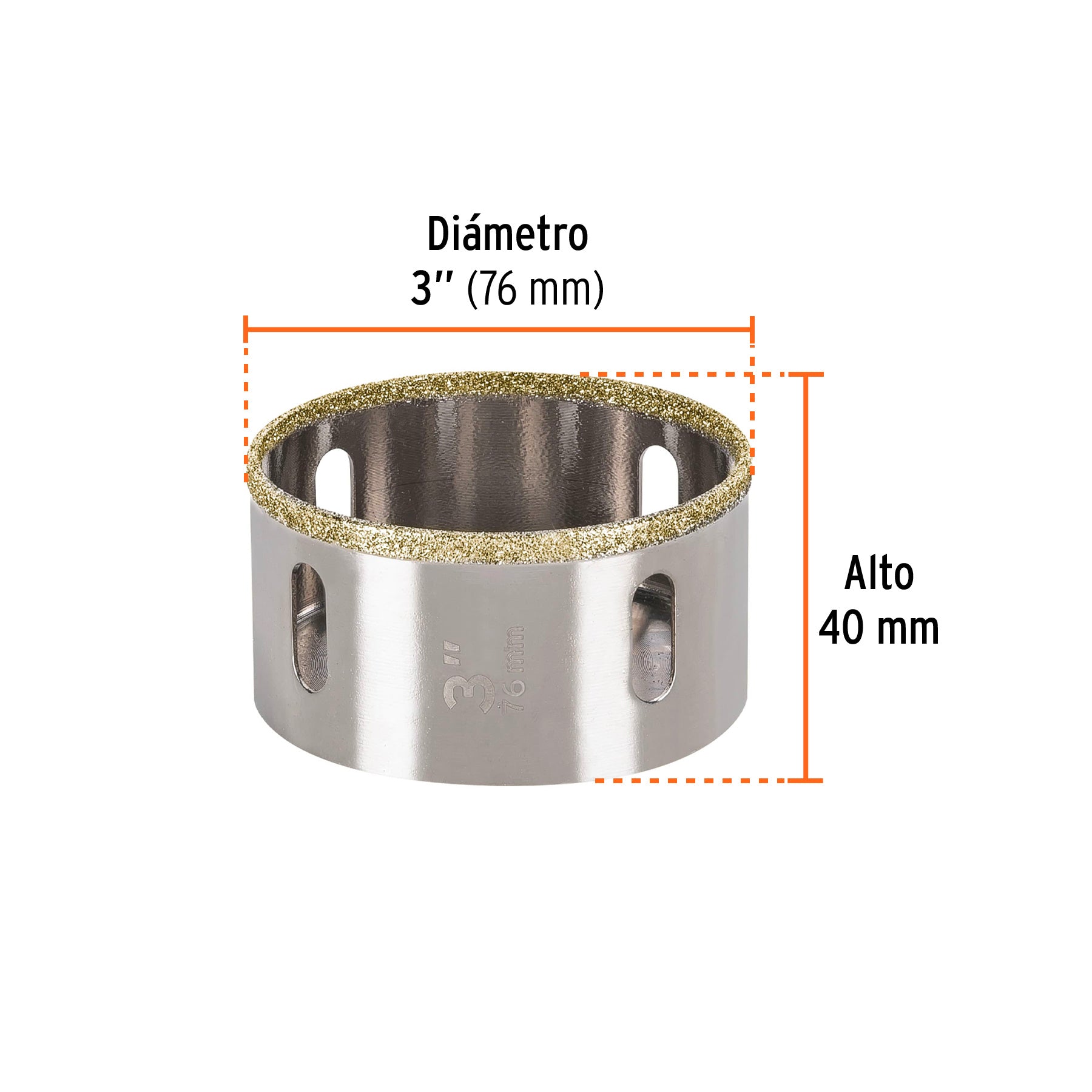 Brocasierra diamante 3"
