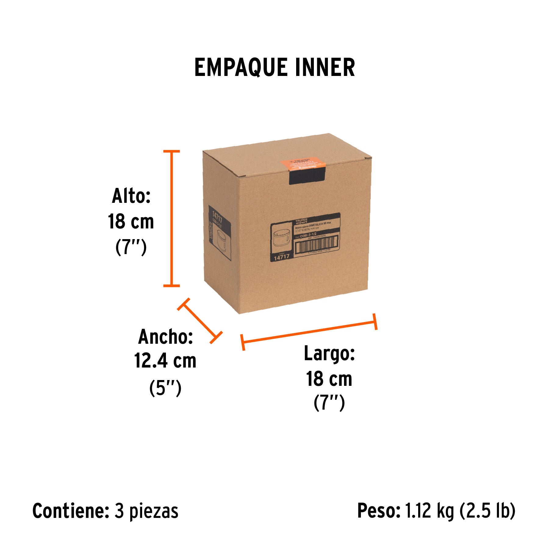 Brocasierra bimetálica 3-1/2"