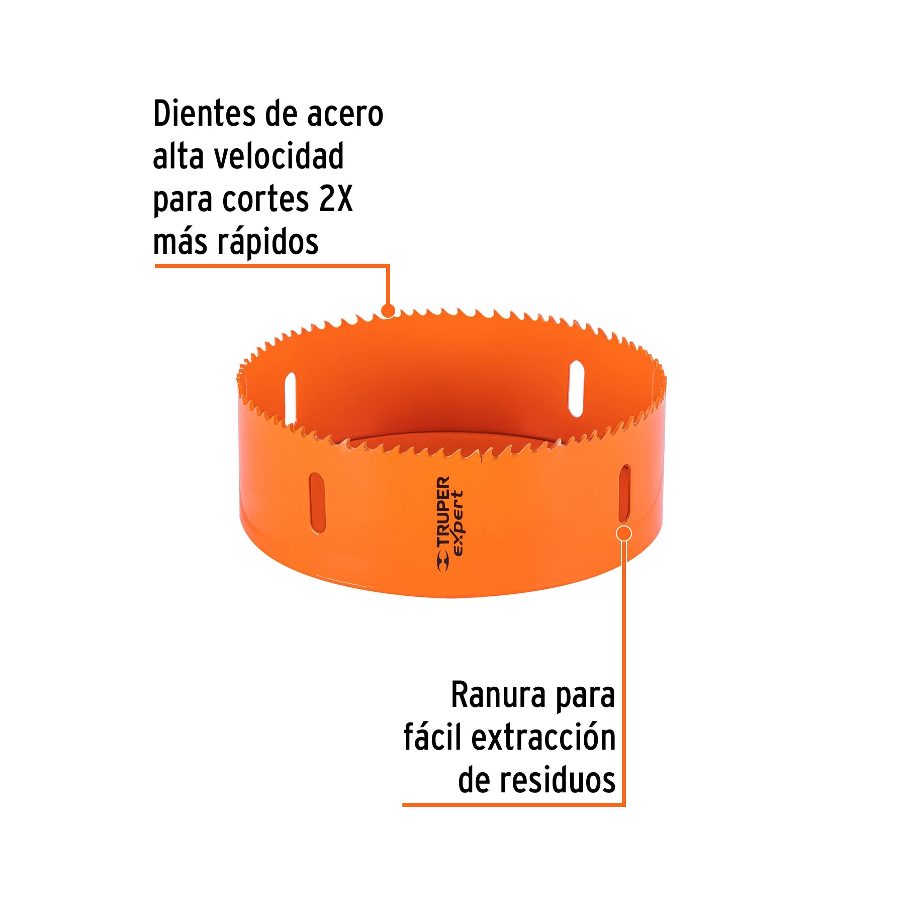 Brocasierra bimetálica 5-1/2", Truper Expert.