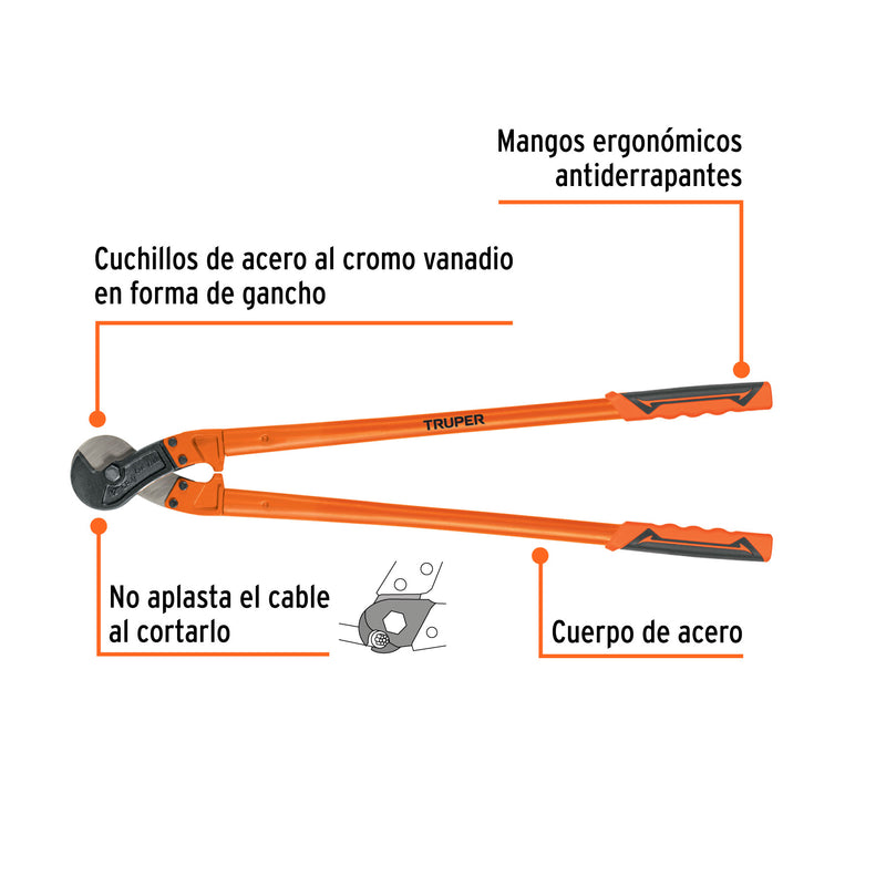 Cortador de cable y alambre, 32'