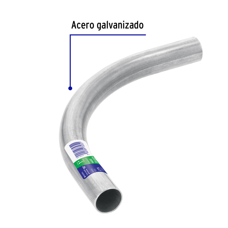 Codo Conduit 90° de 1/2' galvanizado pared delgada et. verde