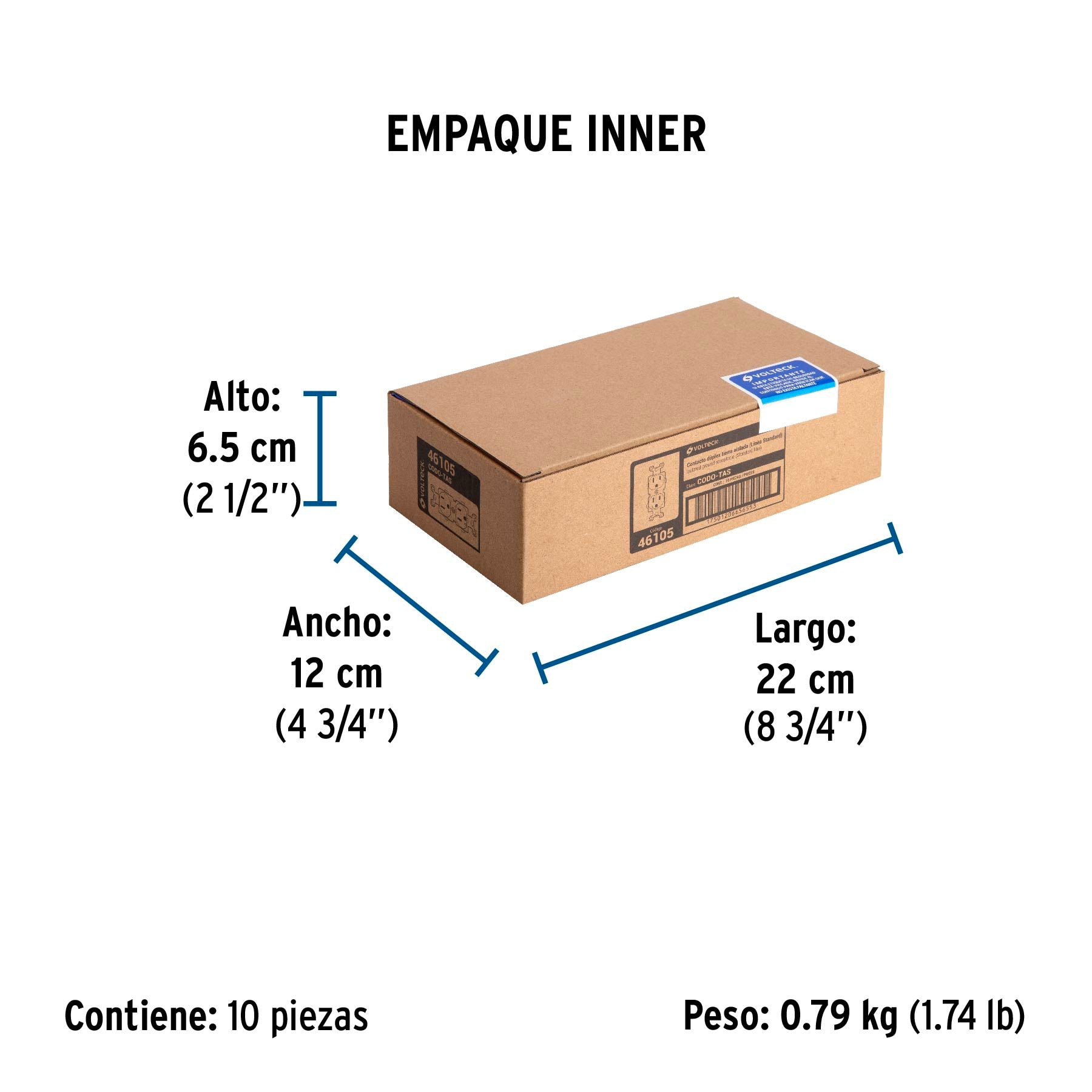 Contacto tierra aislada, línea standard