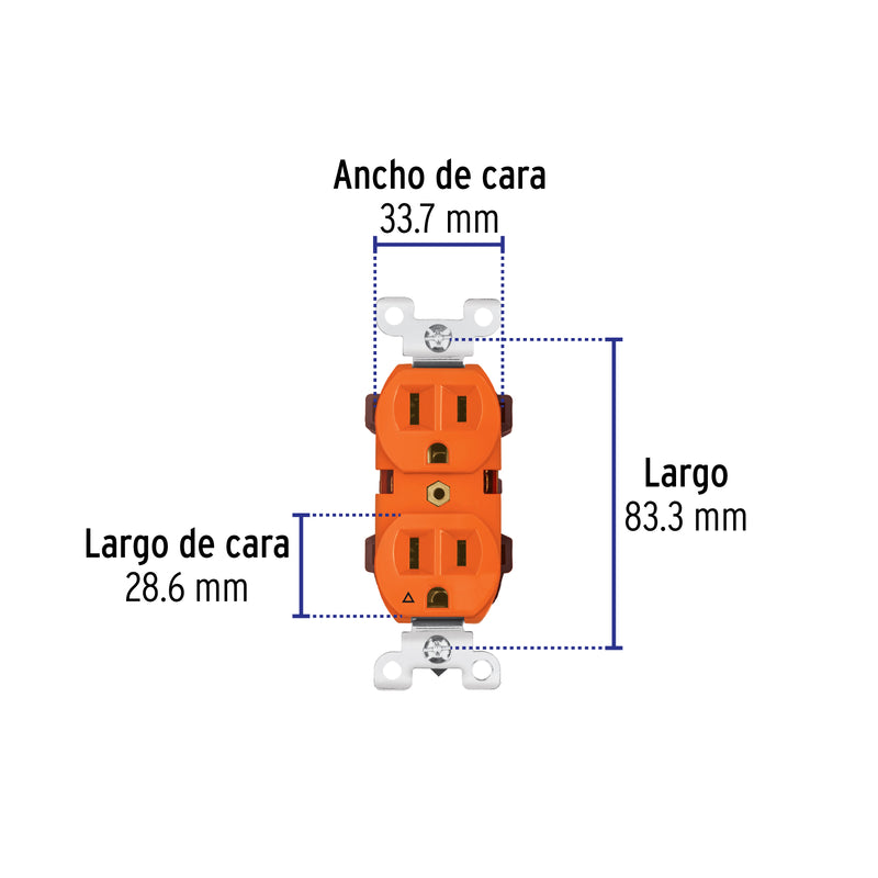 Contacto tierra aislada, línea standard