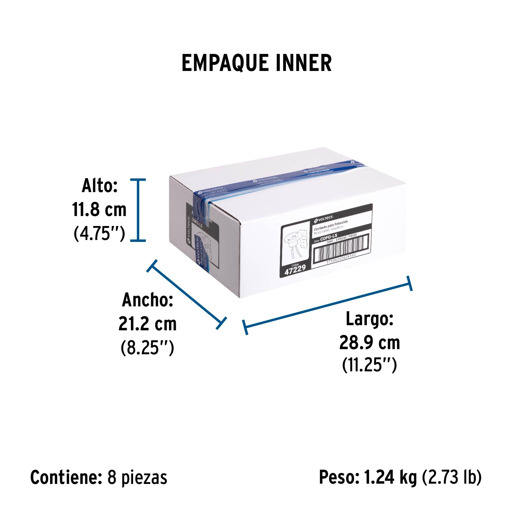 Contacto fotoeléctrico para luminario suburbano