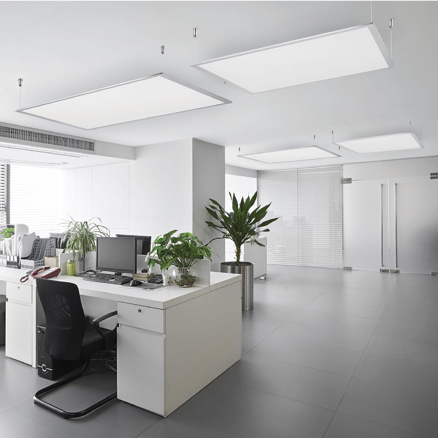Panel colgante, 30X120 CM, 45W, 6500K, LED